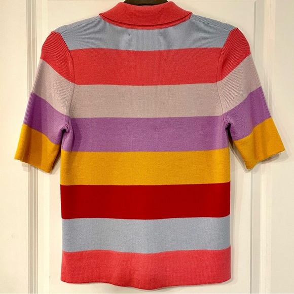 La DoubleJ Polo Shirt in Rosa Mix Size XS - Picture 3 of 5